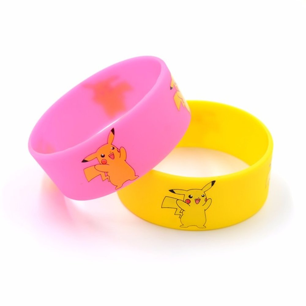 pikachu pokemon wristbands bracelets pink yellow